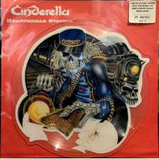 CINDERELLA - HEARTBREAK STATION - 7" UK 1991 - PICTURE DISC - NEAR MINT
