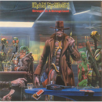 IRON MAIDEN - STRANGER IN A STRANGE LAND - 7" 1986 - POSTER BAG - EXCELLENT-