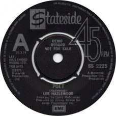 LEE HAZLEWOOD - POET / COME SPEND THE MORNING - 7" UK 1973 - DEMO - EXCELLENT+