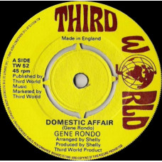 GENE RONDO - DOMESTIC AFFAIR - 7" UK 1977 - NEAR MINT