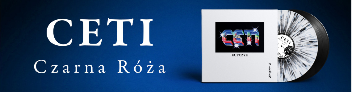 CETI - CZARNA ROZA - WHITE/BLACK SPLATTER